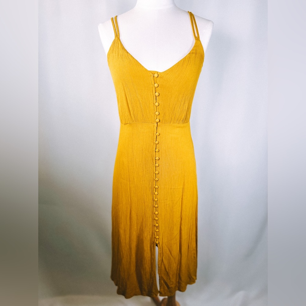 Boho button down front dress